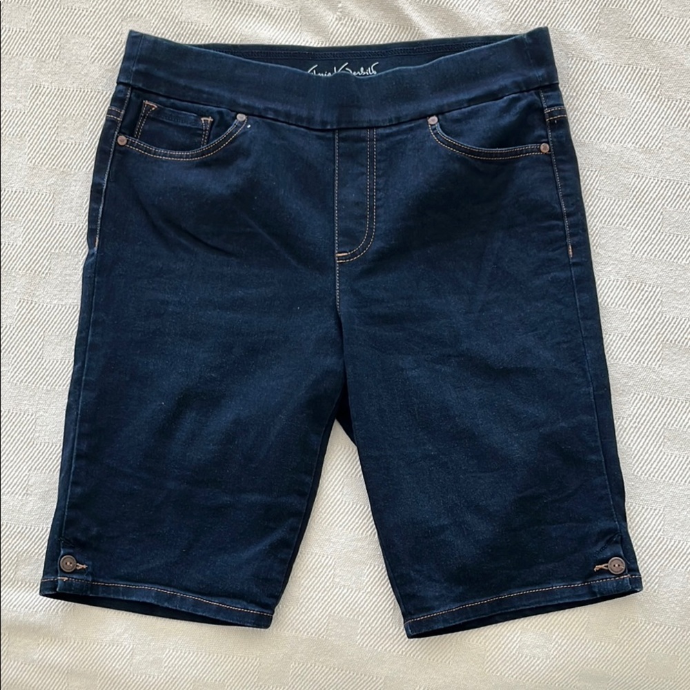 Denim Stretch Bermuda Shorts